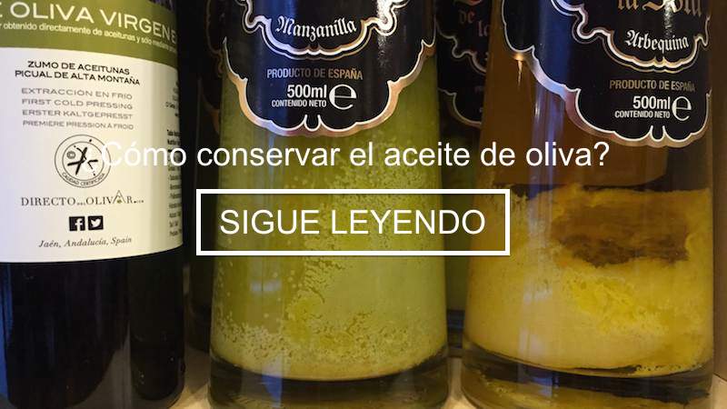 Conservar el aceite de oliva sigue más info