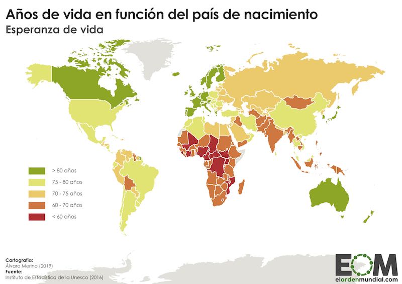 Longevidad en el mundo