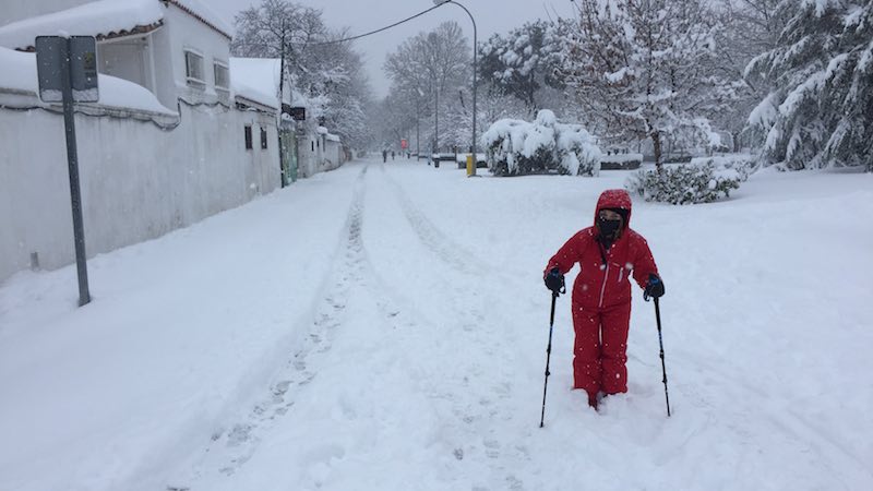 La gran nevada Filomena en Madrid